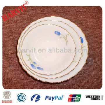 10 Inches round ceramic bowl with printing
